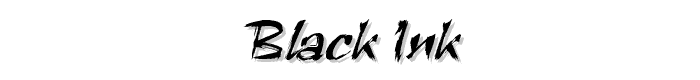 Black Ink font